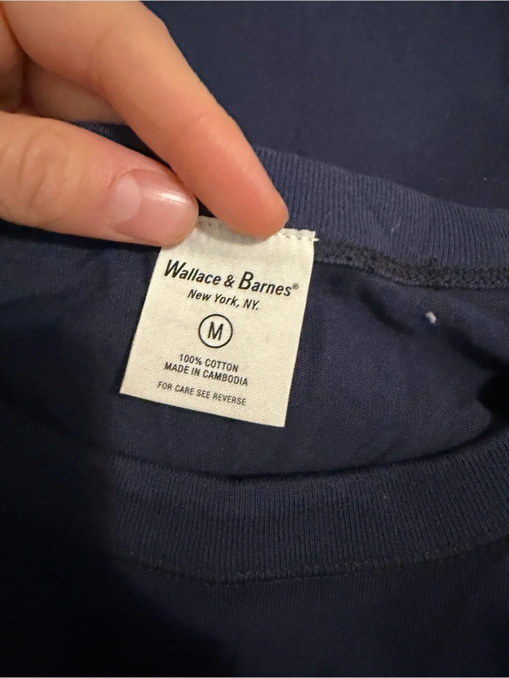 J crew ultramarine Wallace & Barnes heritage-weight cotton T-shirt Item CL752